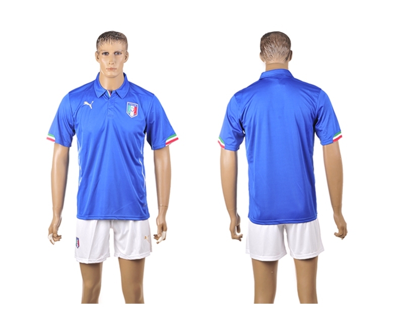 Italy 2014 World Cup Home Soccer Jersey
