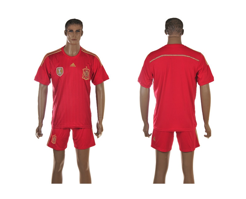 Spain 2014 World Cup Home Soccer Jersey