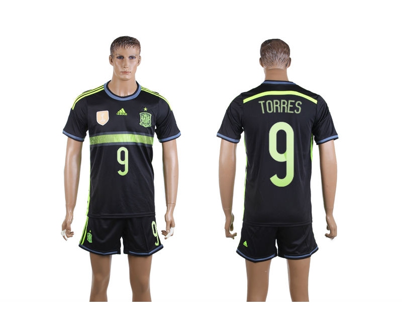 Spain 9 Torres 2014 World Cup Away Soccer Jersey