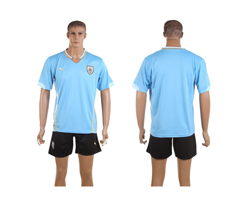 Uruguay 2014 World Cup Home Soccer Jersey