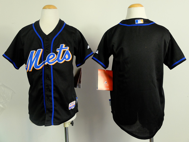 Mets Black Youth Jersey