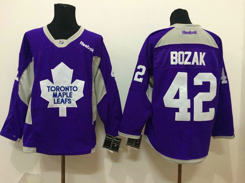 Maple Leafs 42 Bozak Purple Jerseys