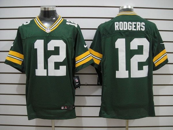 Nike Packers 12 Rodgers Green Elite Big Size Jersey