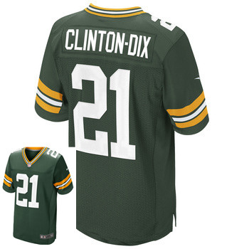 Nike Packers 21 Clinton Dix Green Elite Big Size Jersey