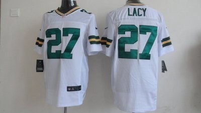 Nike Packers 27 Lacy White Elite Big Size Jersey