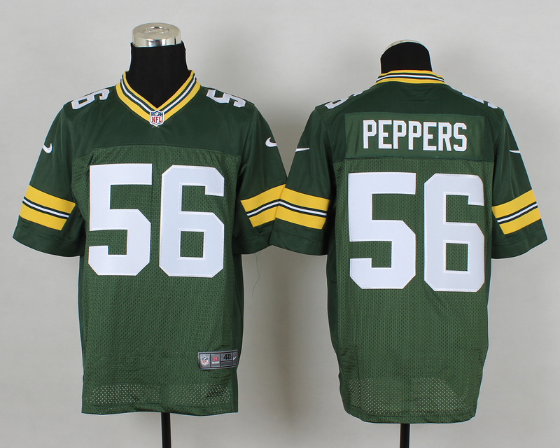 Nike Packers 56 Peppers Green Elite Big Size Jersey