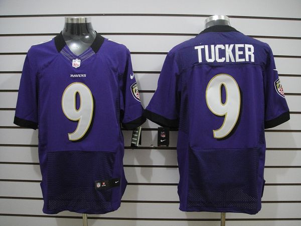 Nike Ravens 9 Tucker Purple Elite Big Size Jersey