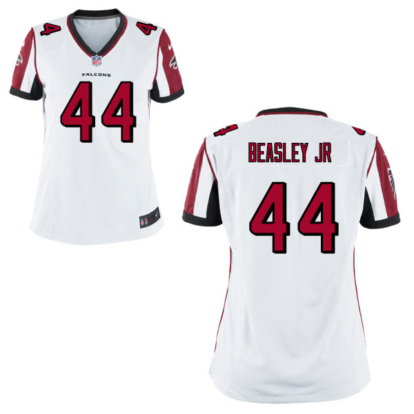 Nike Falcons 44 Vic Beasley Jr White Women Game Jersey