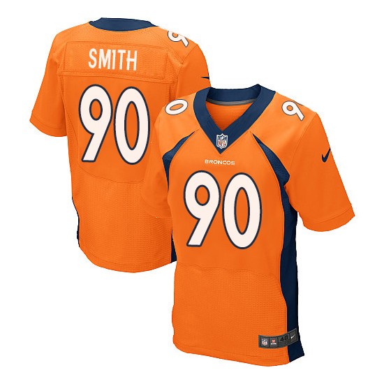 Nike Broncos 90 Antonio Smith Orange Elite Jersey