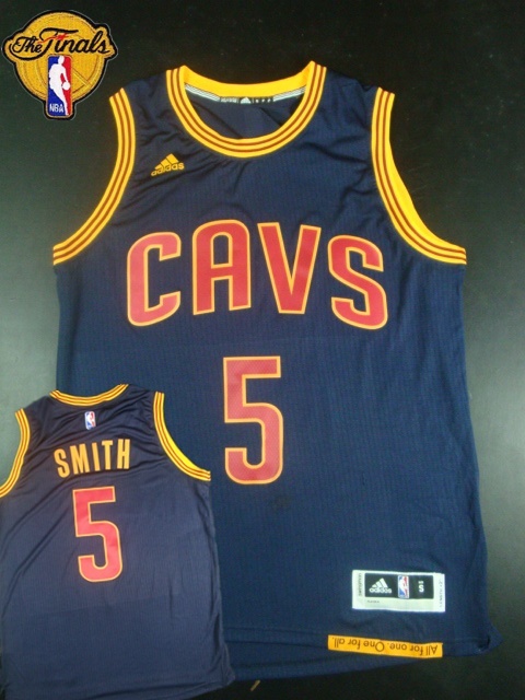 Cavaliers 5 J.R.Smith Blue 2015 NBA Finals New Rev 30 Jersey - Click Image to Close