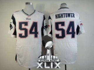 Nike Patriots 54 Hightower White Elite 2015 Super Bowl XLIX Jerseys