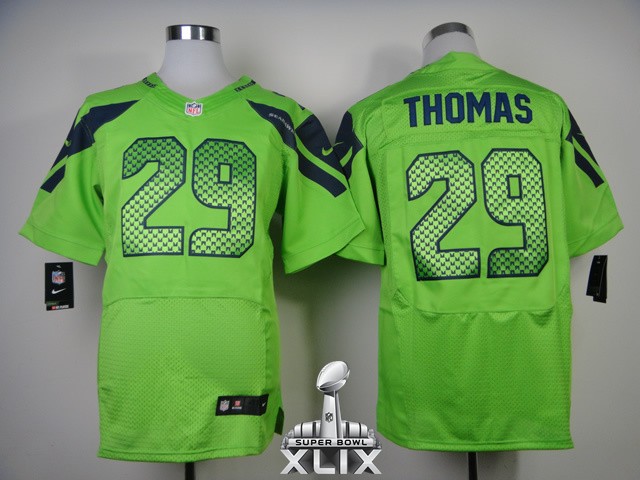 Nike Seahawks 29 Thomas Green Elite 2015 Super Bowl XLIX Jerseys