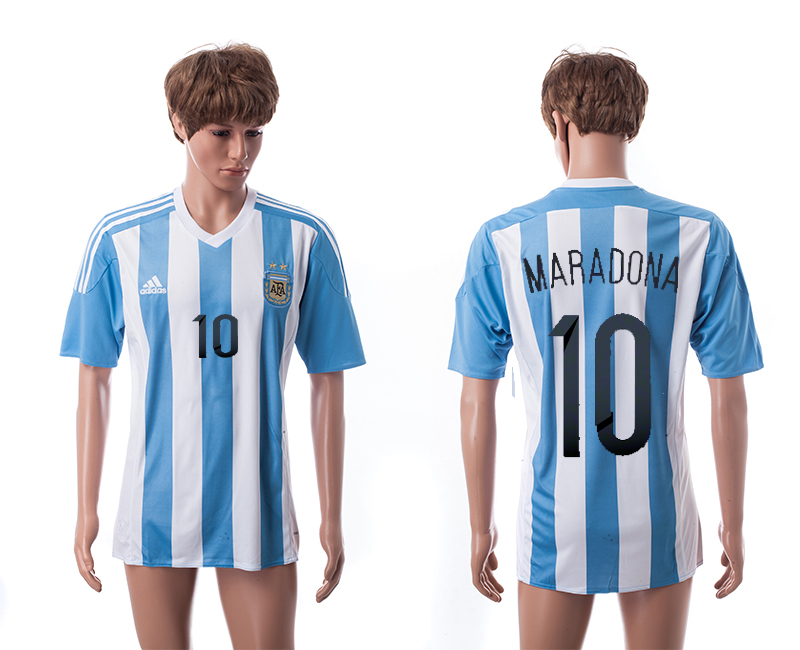 2015-16 Argentina 10 Maradona Home Thailand Jerseys
