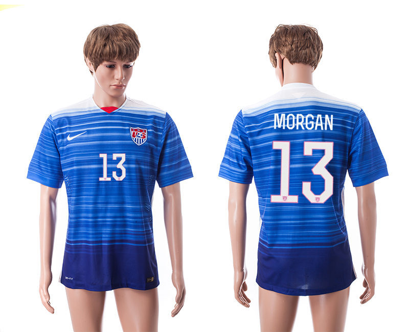 2015-16 USA 13 Morgan Away Thailand Jerseys
