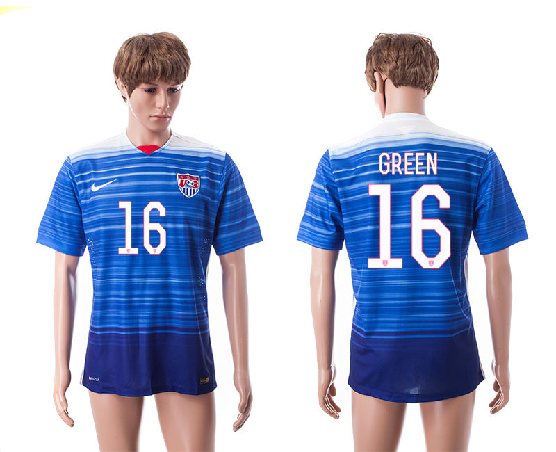2015-16 USA 16 Green Away Thailand Jerseys
