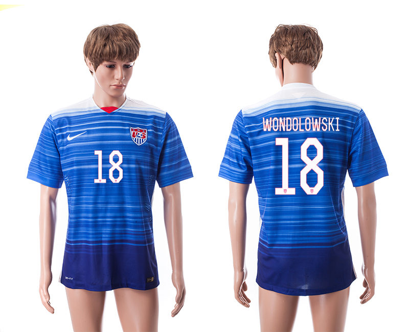 2015-16 USA 18 Wondolowski Away Thailand Jerseys
