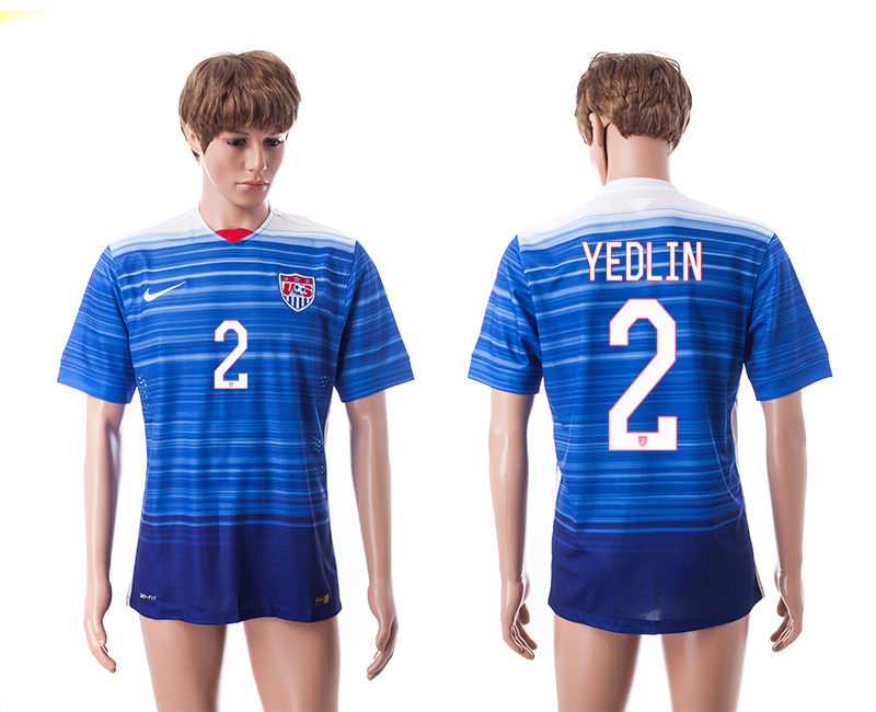2015-16 USA 2 Yedlin Away Thailand Jerseys