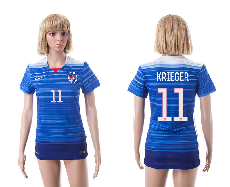 2015-16 USA 11 Krieger Away Women Jerseys 2015-16 USA 11 Krieger Away Women Jerseys