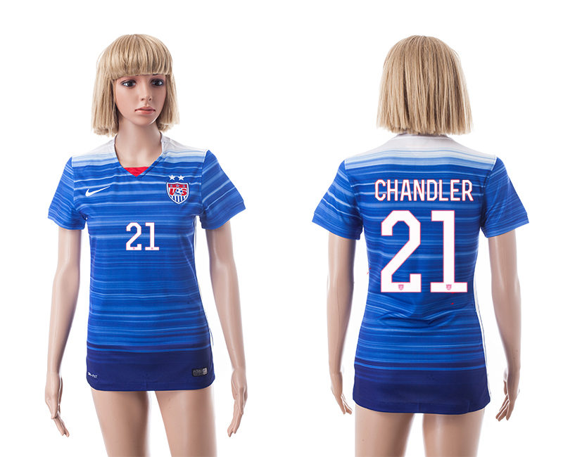 2015-16 USA 21 Chandler Away Women Jerseys 2015-16 USA 21 Chandler Away Women Jerseys