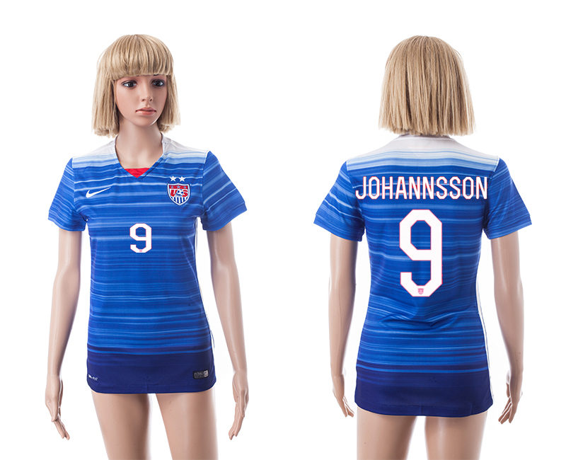 2015-16 USA 9 Johannsson Away Women Jerseys