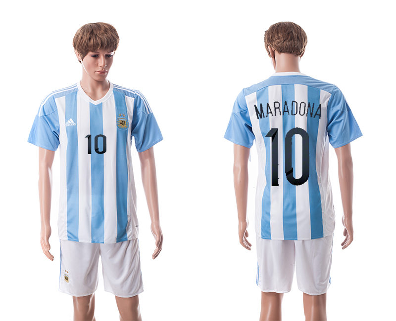 2015-16 Argentina 10 Maradona Home Jerseys