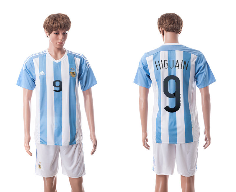 2015-16 Argentina 9 Higuain Home Jerseys