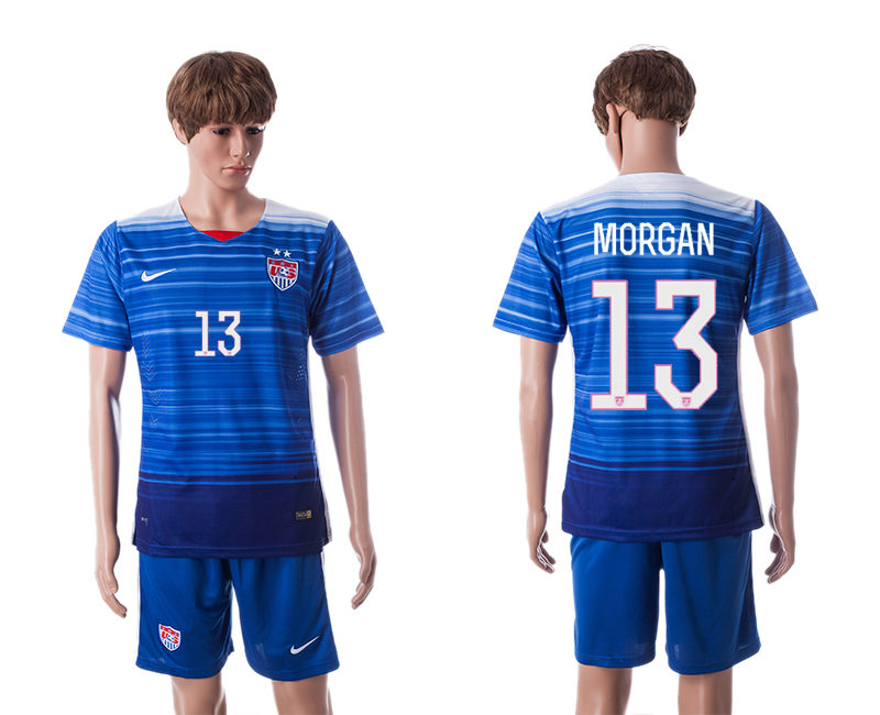 2015-16 USA 13 Morgan Away Jerseys