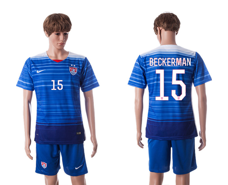 2015-16 USA 15 Beckerman Away Jerseys