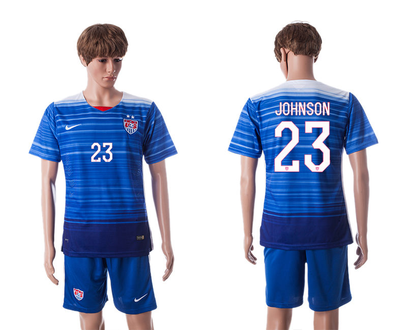 2015-16 USA 23 Johnson Away Jerseys