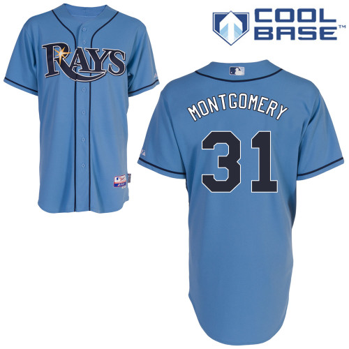 Rays 31 Montgomery Light Blue Cool Base Jerseys - Click Image to Close