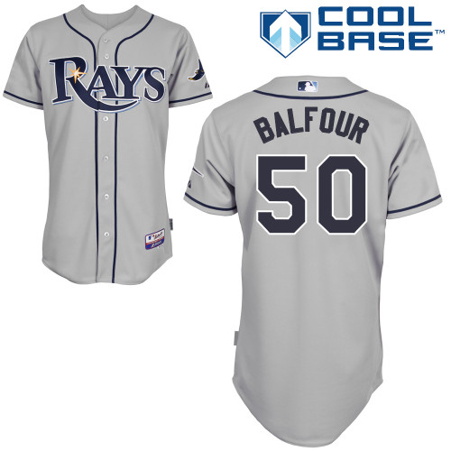 Rays 50 Balfour Grey Cool Base Jerseys
