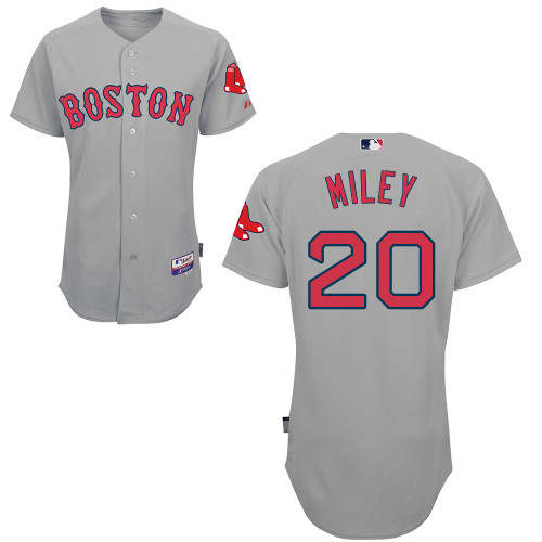 Red Sox 20 Wade Miley Grey Cool Base Jerseys