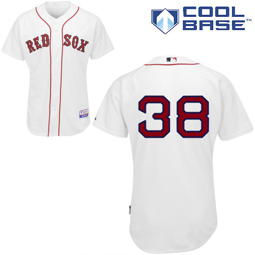 Red Sox 38 Rusney Castillo White Cool Base Jerseys