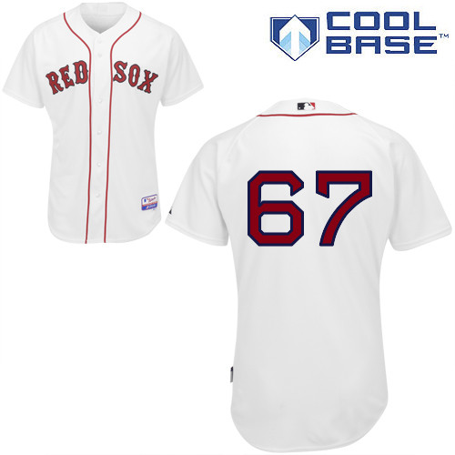 Red Sox 67 Brandon Workman White Cool Base Jerseys