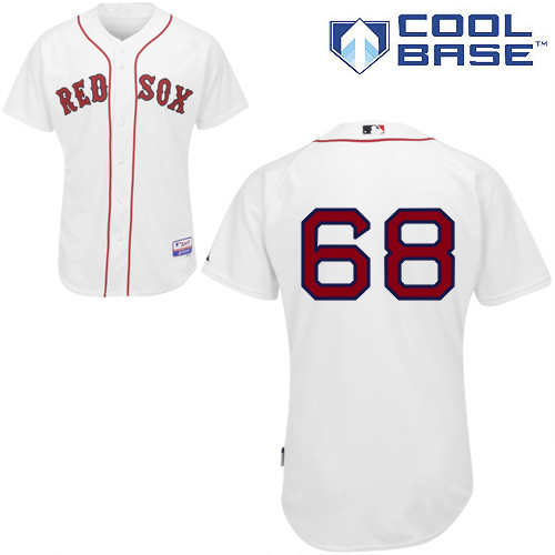 Red Sox 68 Matt Barnes White Cool Base Jerseys