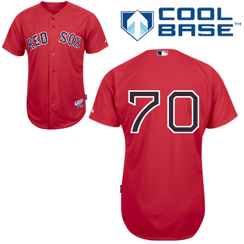 Red Sox 70 Garin Cecchini Red Cool Base Jerseys