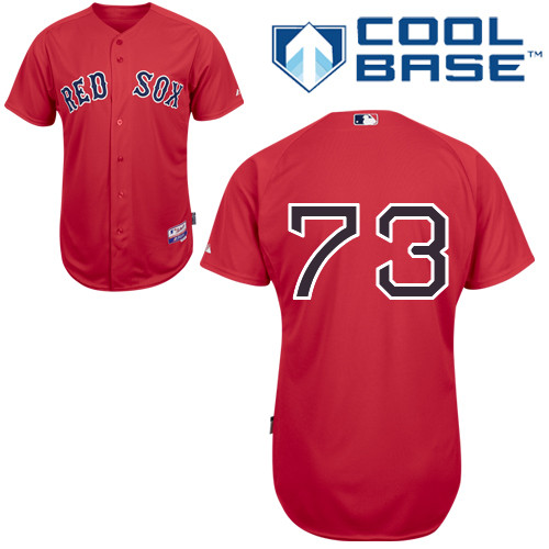 Red Sox 73 Bryce Brentz Red Cool Base Jerseys