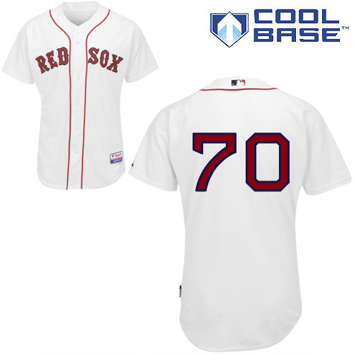 Red Sox Garin Cecchini White Cool Base Jerseys