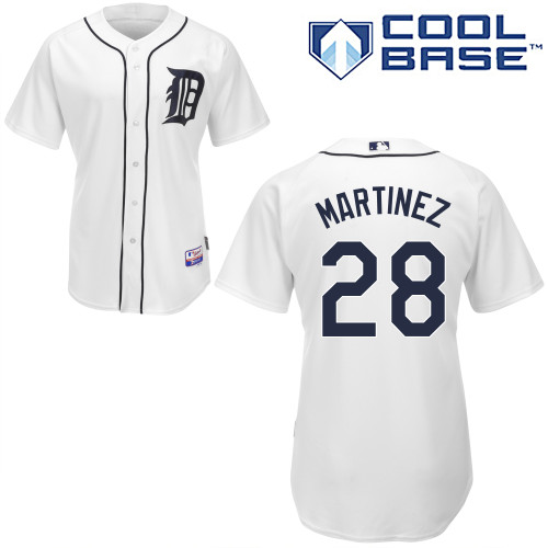 Tigers 28 Jd Martinez White Cool Base Jerseys