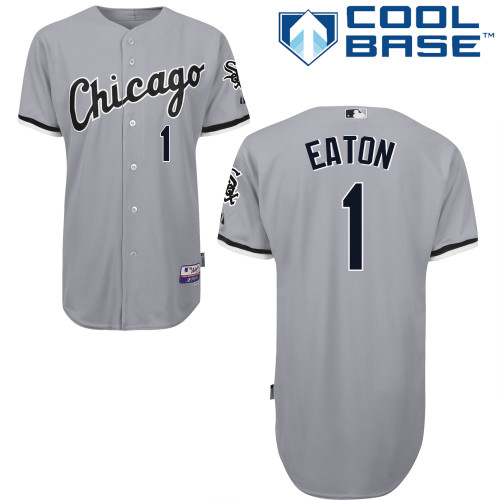 White Sox 1 Eaton Grey Cool Base Jerseys