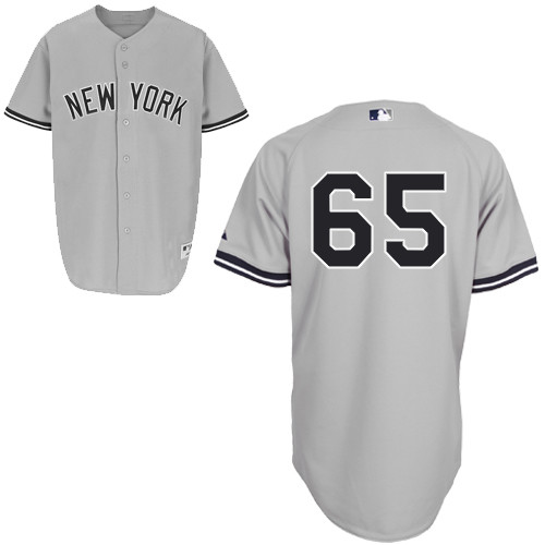 Yankees 65 Bryan Mitchell Grey Cool Base Jerseys