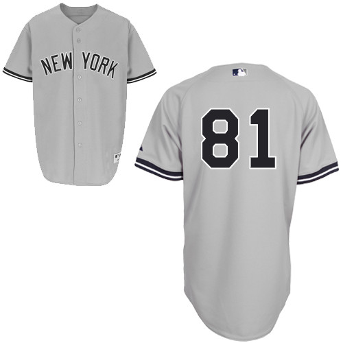 Yankees 81 Ramon Flores Grey Cool Base Jerseys