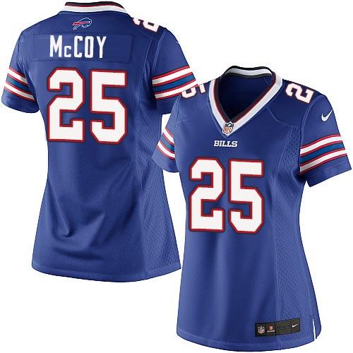 Nike Bills 25 LeSean McCoy Royal Blue Women Game Jersey