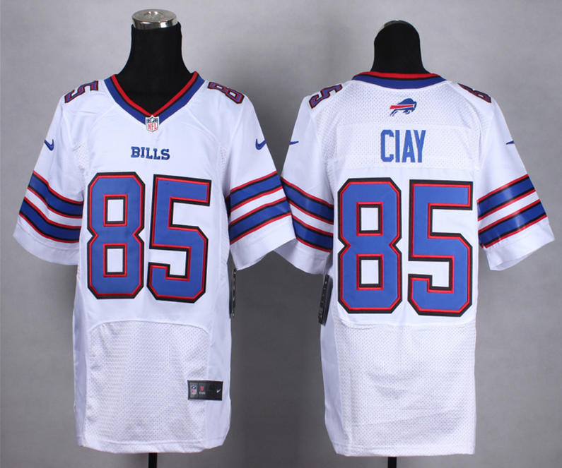 Nike Bills 85 Charles Clay White Elite Jersey