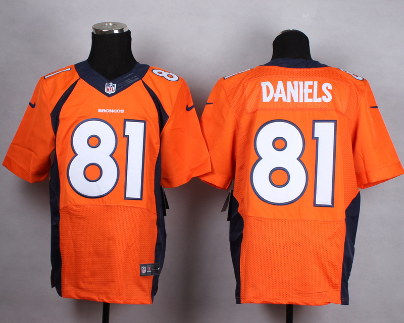 Nike Broncos 81 Owen Daniels Orange Elite Jersey
