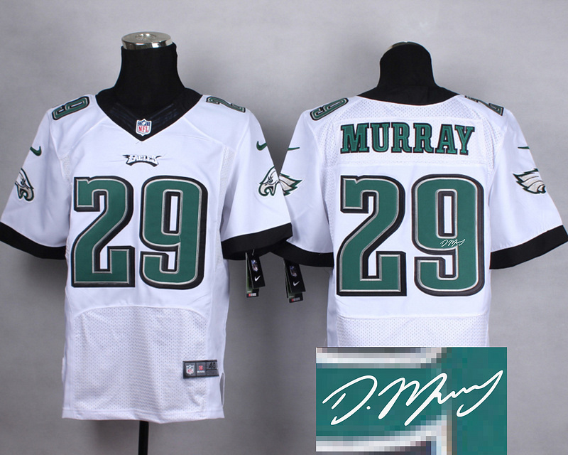 Nike Eagles 29 DeMarco Murray White Elite Signature Edition Jersey