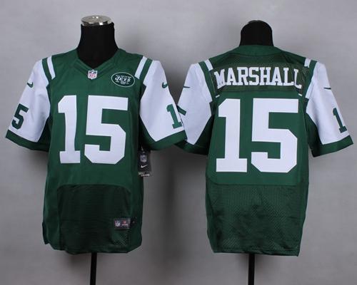 Nike Jets 15 Brandon Marshall Green Elite Jeseys Nike Jets 15 Brandon Marshall Green Elite Jeseys