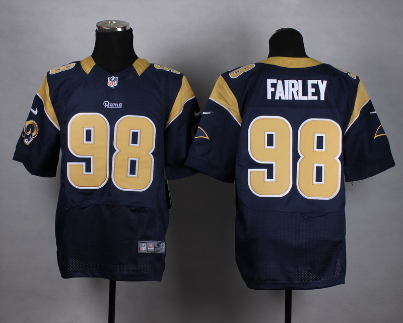 Nike Rams 98 Nick Fairley Blue Elite Jersey - Click Image to Close