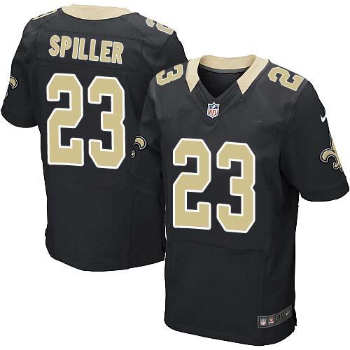 Nike Saints 23 C.J. Spiller Black Elite Jersey
