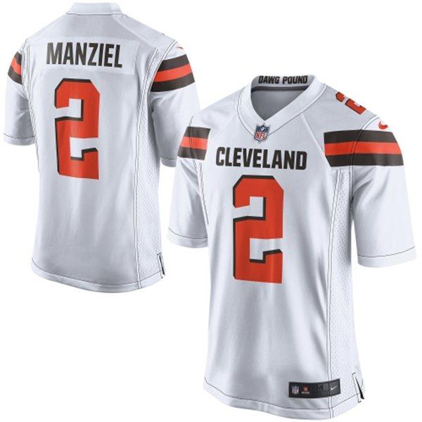 Nike Browns 2 Johnny Manziel White Elite Jersey Nike Browns 2 Johnny Manziel White Elite Jersey